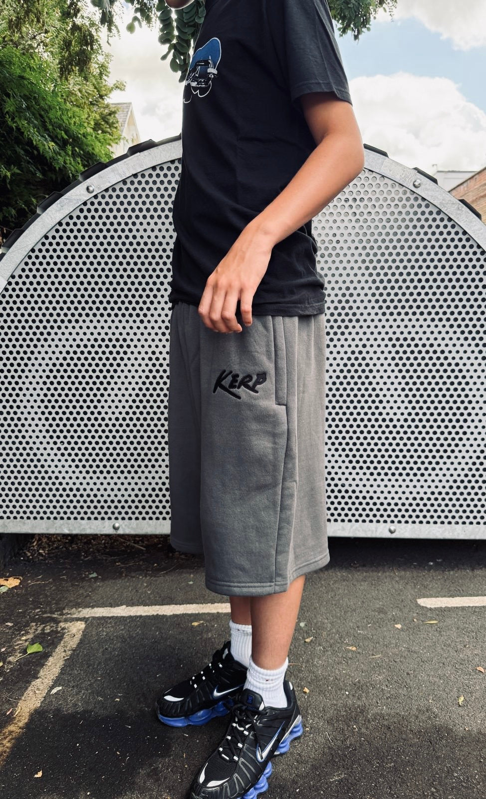 Dark grey baggy shorts