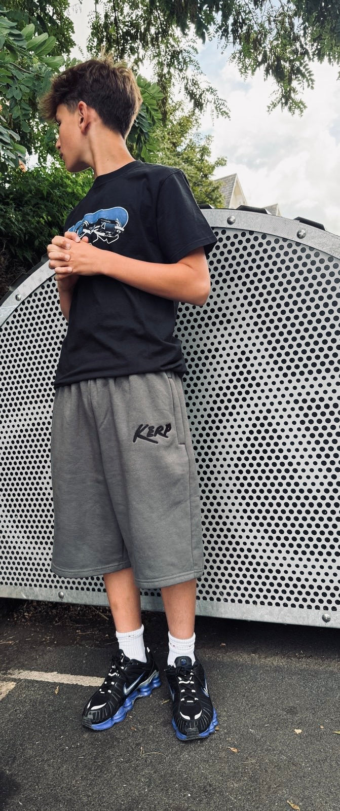 Dark grey baggy shorts